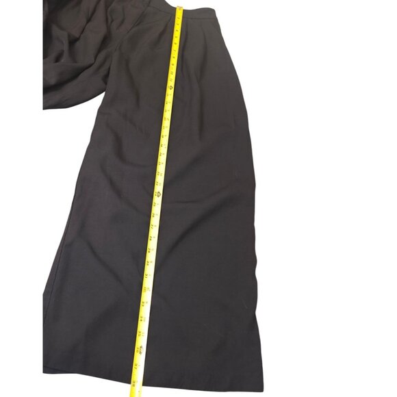 Zara Palazzo Black Pants Size Large Office Workwear - Picture 8 of 10